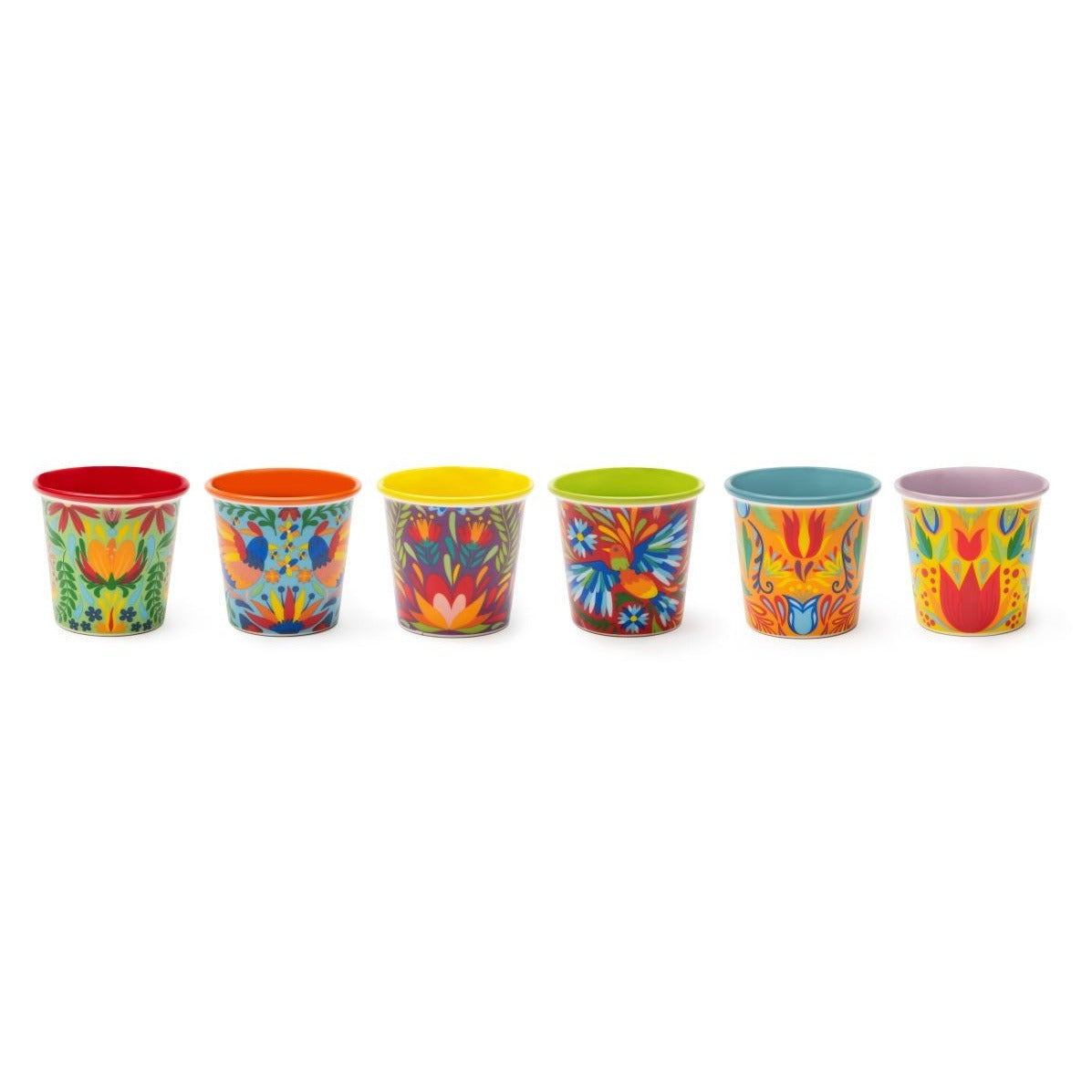 Mexican Flowers Set of 6 Espresso Cups, photo 2