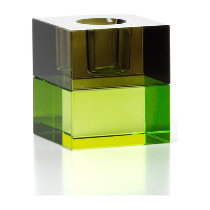 Gem Blocks Portacandele Verde Fumé - Strabello Design