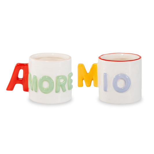 Set 2 Tazzine da Caffè con Scritta - Strabello Design