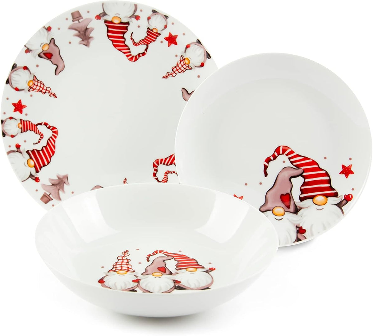 Servizio di Piatti Gnomo 18 Pezzi - Strabello Design
