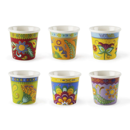 Gipsy Soul Set of 6 Espresso Cups - Strabello Design