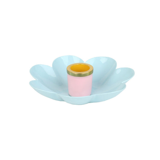 Enamelled Flower Candle Holder - Strabello Design