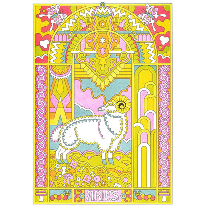 Aries Poster - Strabello Design