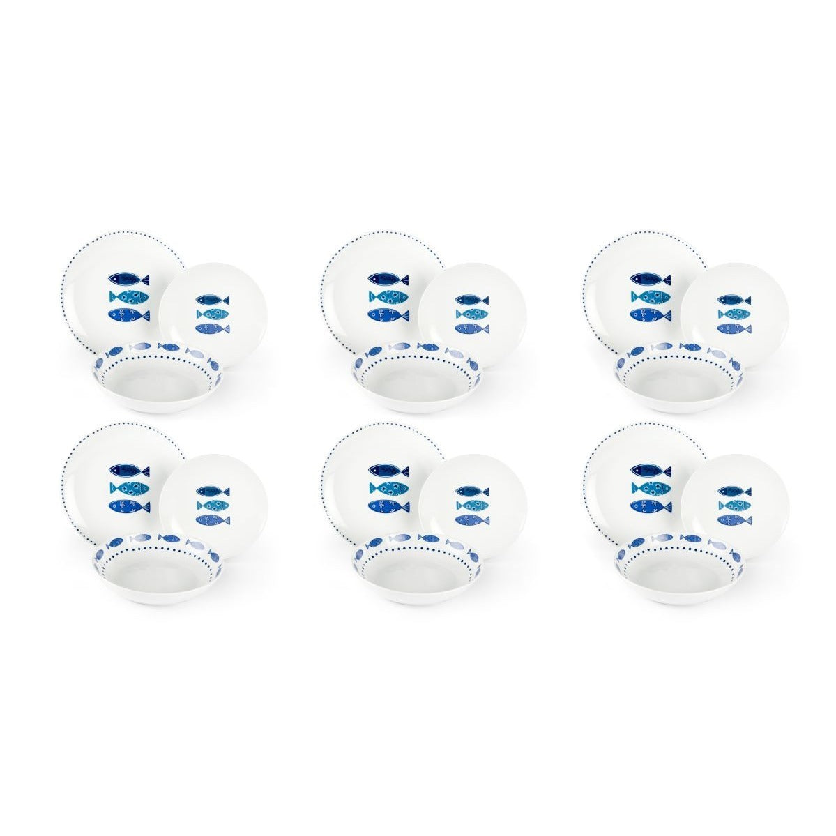 Ocean Fish 18-Piece Dinner Set, photo 3