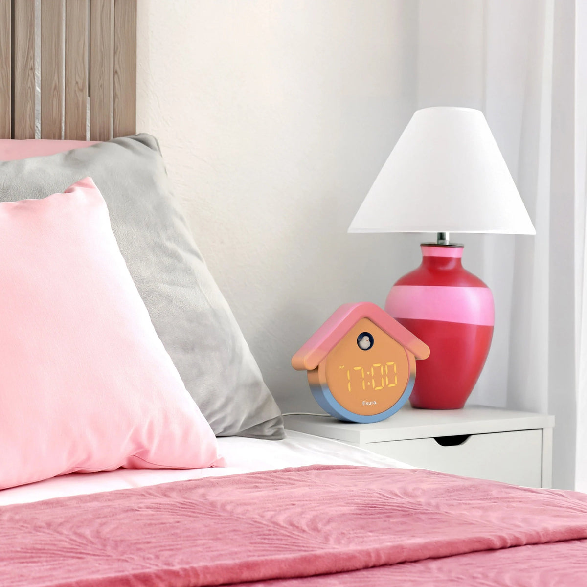 Ombré Digital Cuckoo Alarm Clock, photo 3
