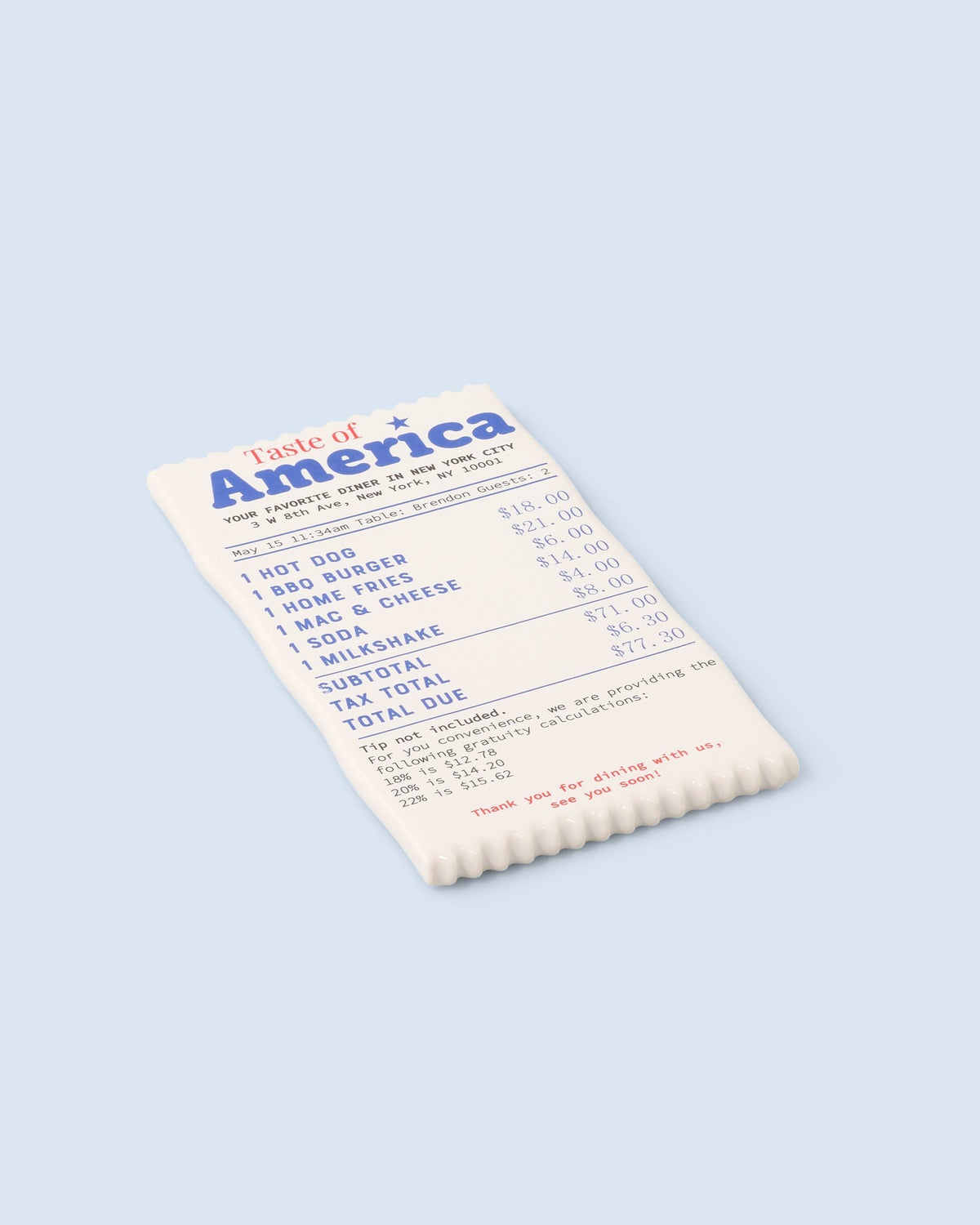 Receipt Catch-All Tray - Strabello Design