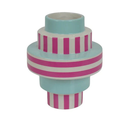 Striped Hourglass Vase - Strabello Design