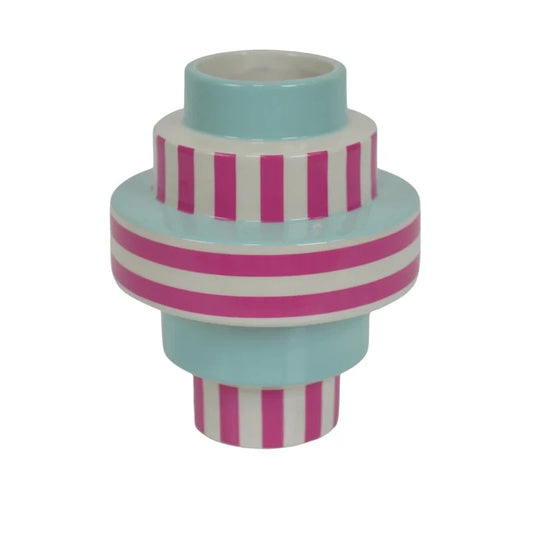 Striped Hourglass Vase - Strabello Design
