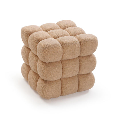 Pouf Cubo Bouclé, foto 5
