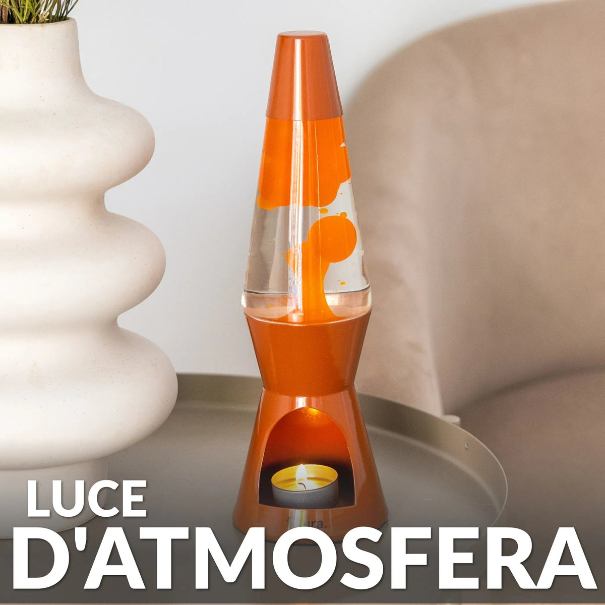 Terracotta Candle Lava Lamp, photo 7