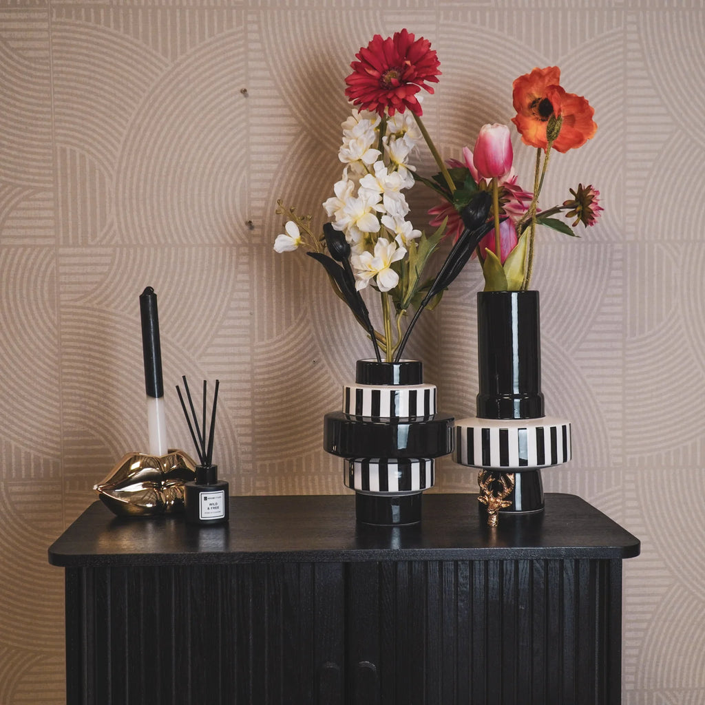 Vaso ZEBART Bianco e Nero