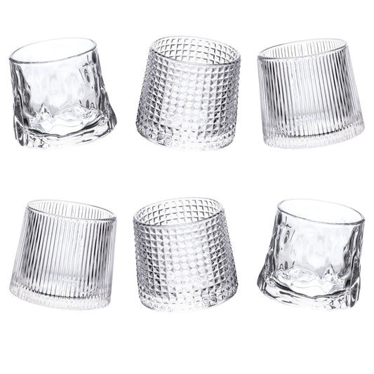 Set of 6 Wobbly Liqueur Glasses - Strabello Design