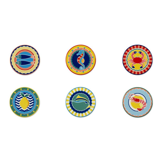 Set of 6 Corfù Coasters - Strabello Design