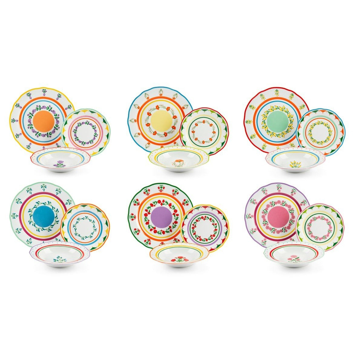 Arles 18-Piece Dinner Set - Strabello Design