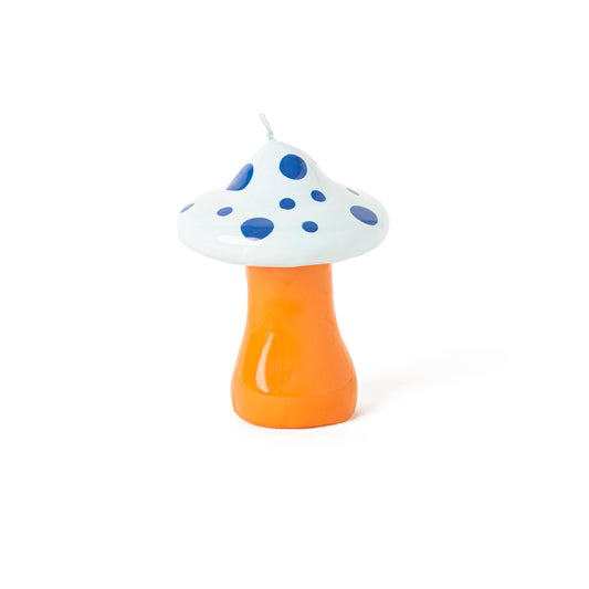 Indigo Blue Mushroom Candle - Strabello Design