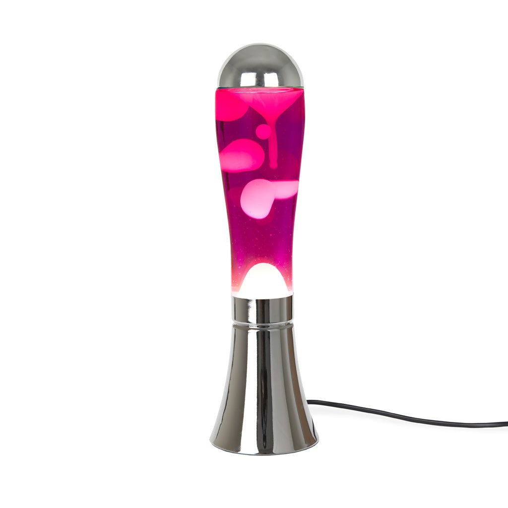 Silver and Pink Magma Lava Lamp - Strabello Design