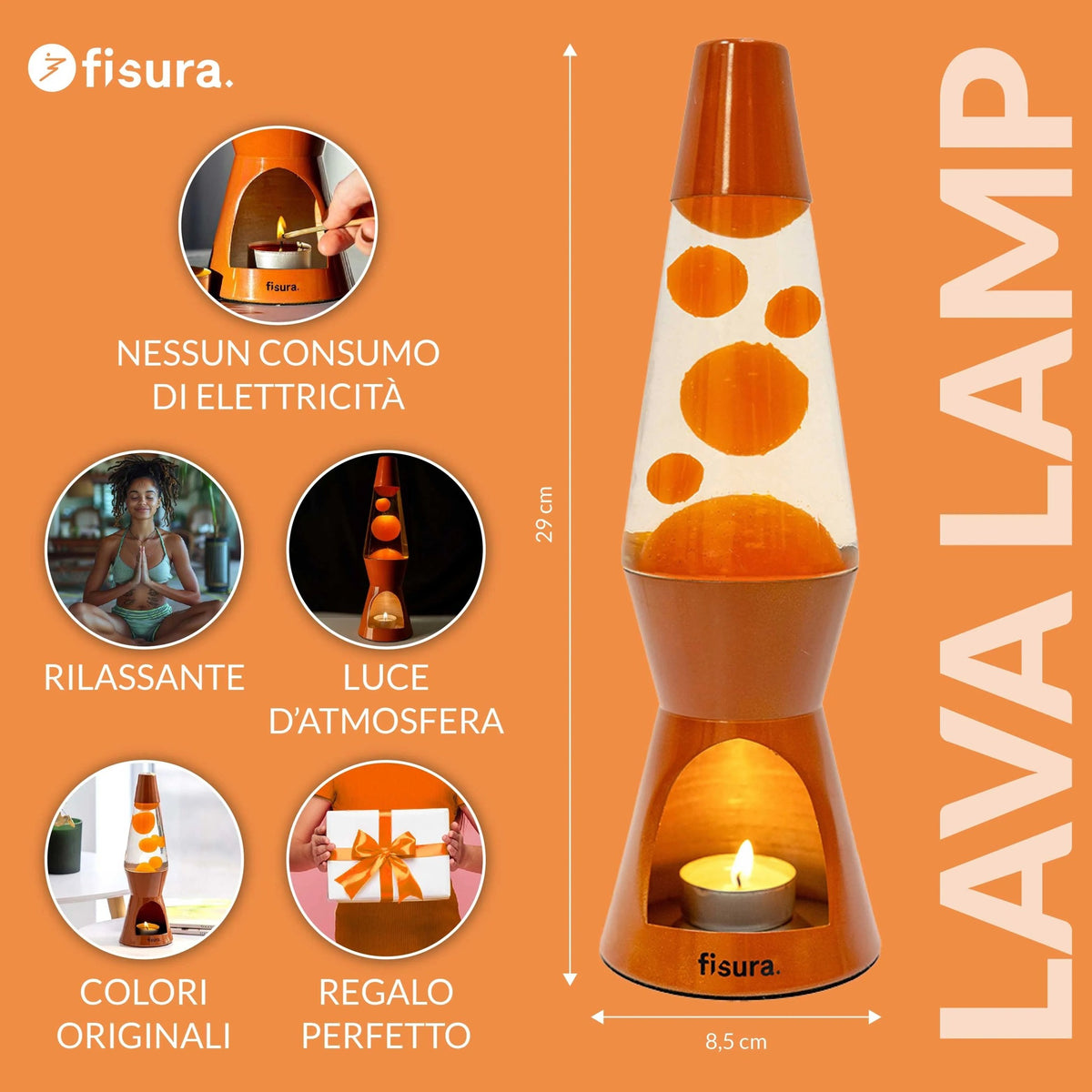 Terracotta Candle Lava Lamp, photo 2