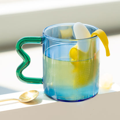 Glass Mug with Wavy Handle, photo 8