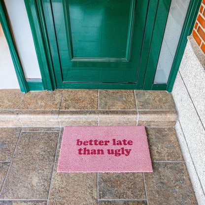 Better Late Than Ugly Pink Doormat, photo 5