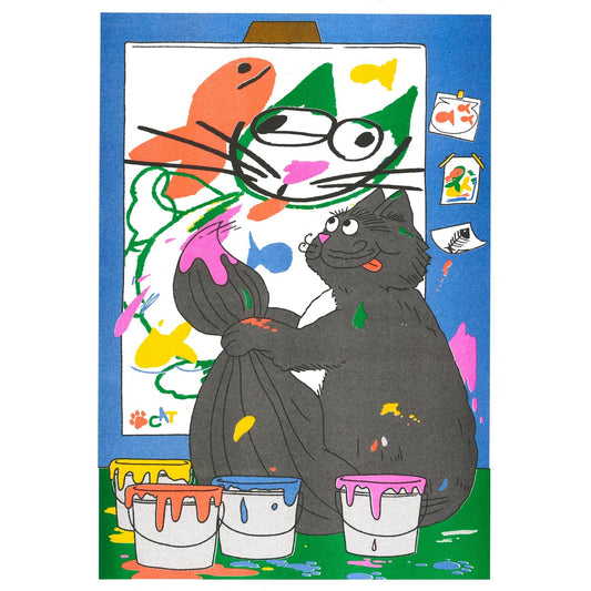 If Pets Could Paint Poster - Strabello Design