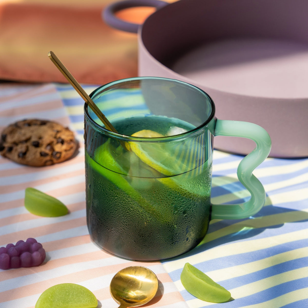 Glass Mug with Wavy Handle, photo 5