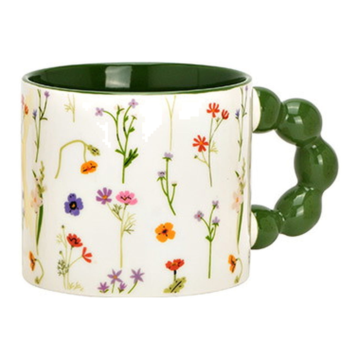 Floral Mug with Pearl Handle, photo 5