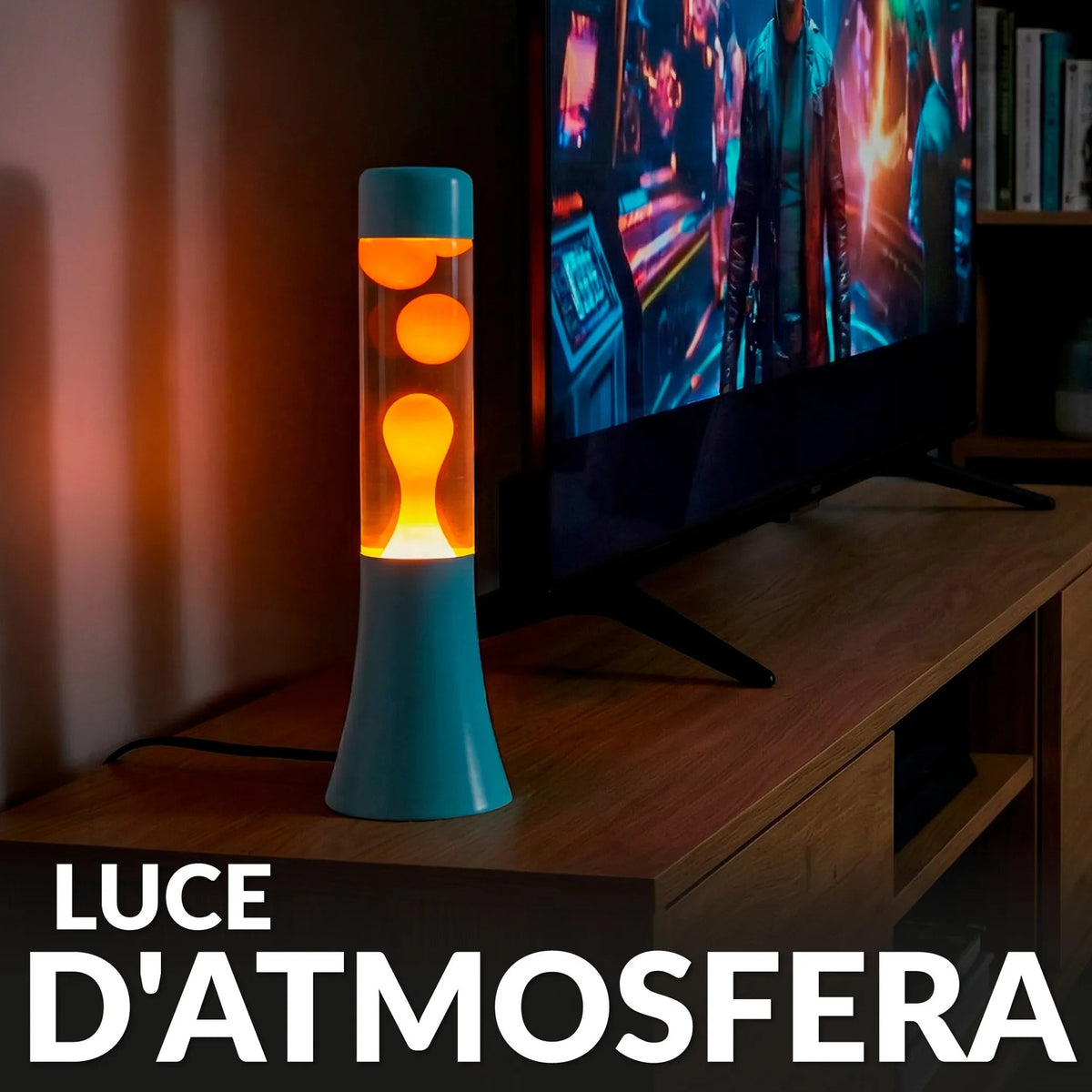 Blue and Orange Mini Lava Lamp, photo 5