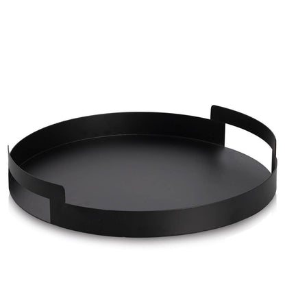 Round Black Tray - Strabello Design
