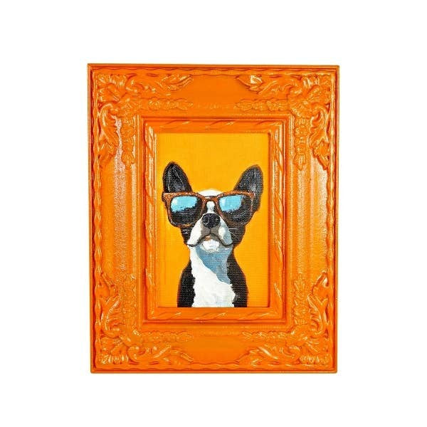 Orange Dog Painting - Strabello Design