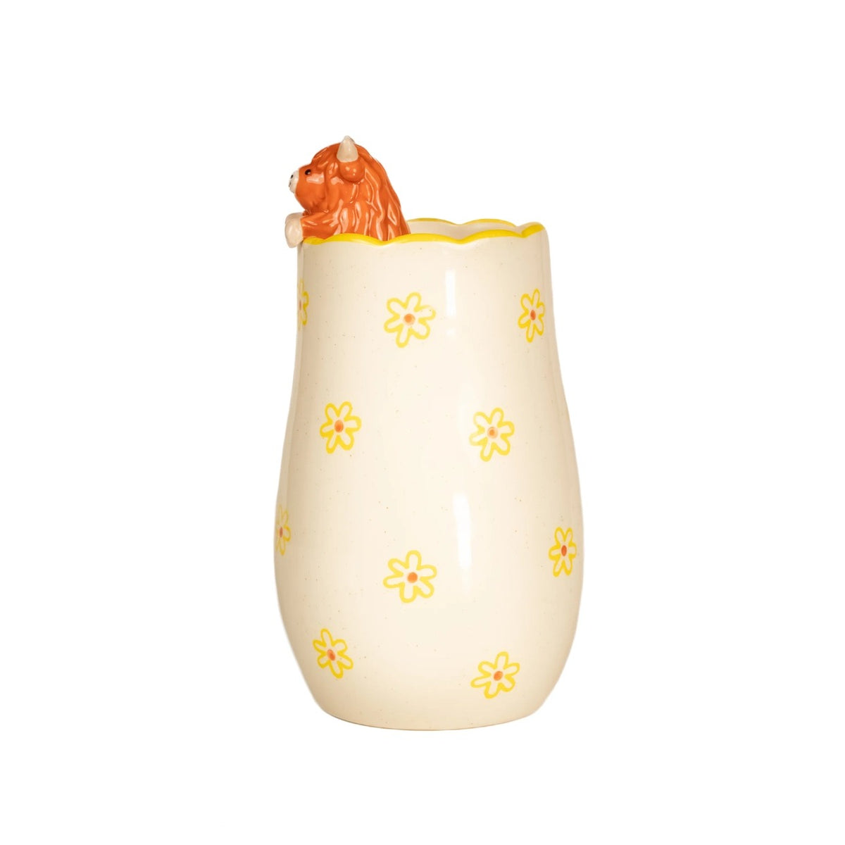 Peeking Highland Cow Vase, photo 2