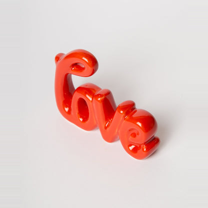 Red Love Script Figurine, photo 3