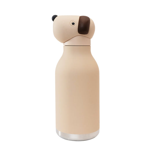 Bestie Beige Dog Insulated Bottle - Strabello Design