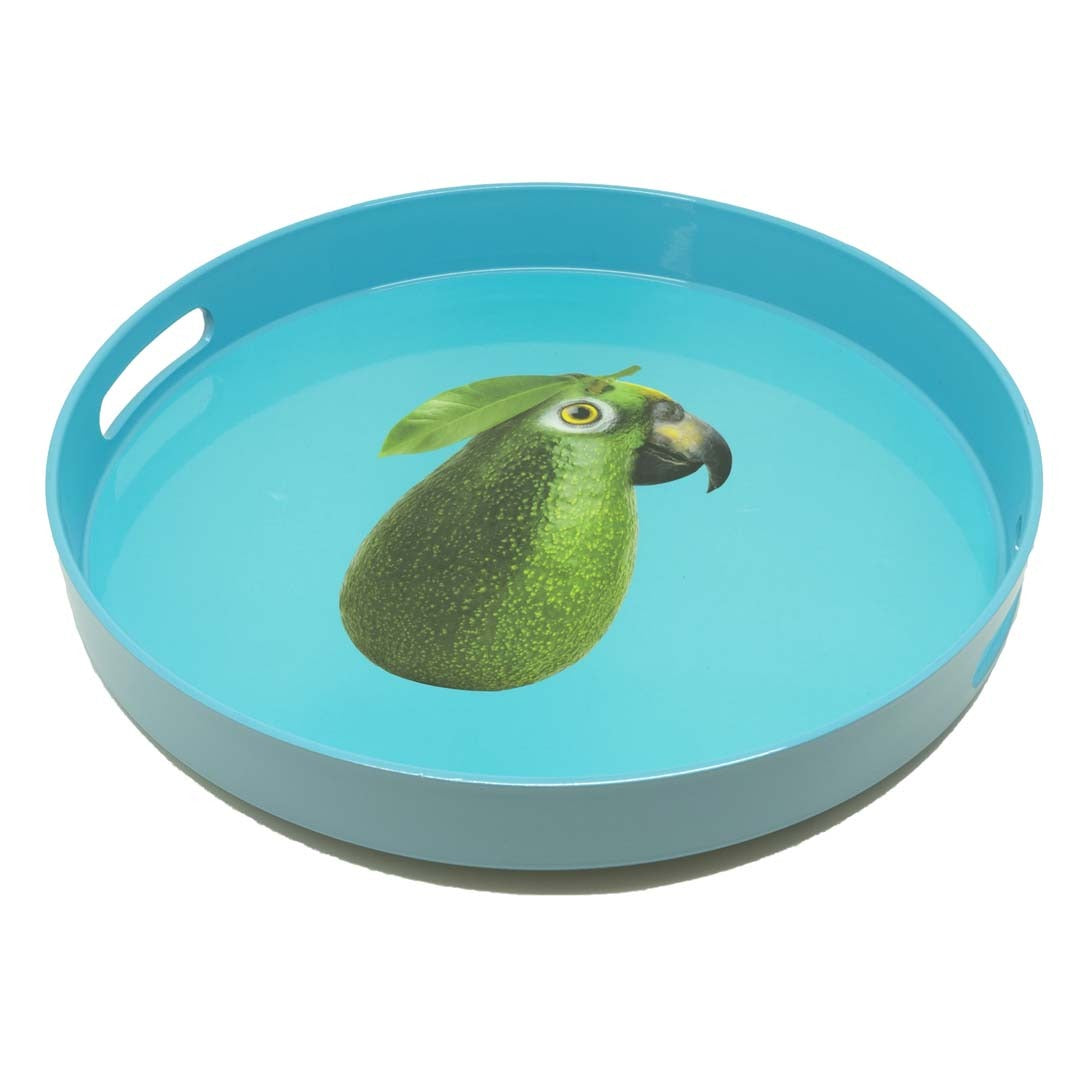 Round Parrot Tray - Strabello Design