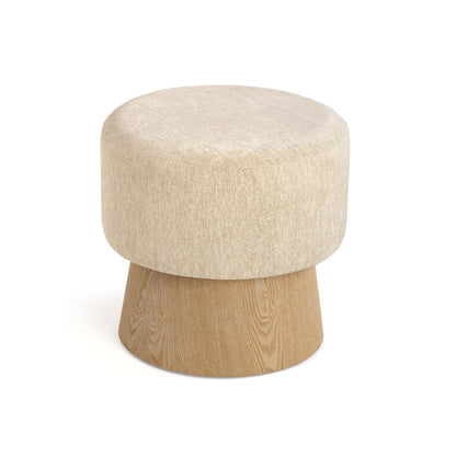 Sgabello Imbottito Poli Bianco - Strabello Design