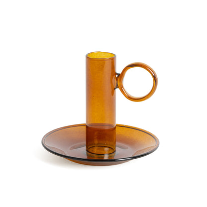 Glass Candle Holder with Handle, photo 7
