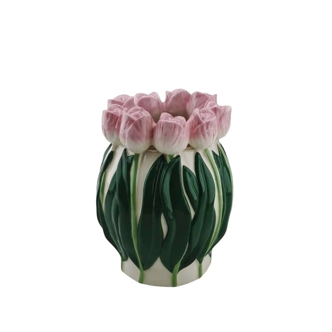 Pink Tulip Crown Vase - Strabello Design