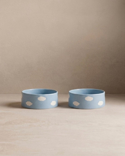 Cloud Set 2 Ciotole per Animali Piccole - Strabello Design