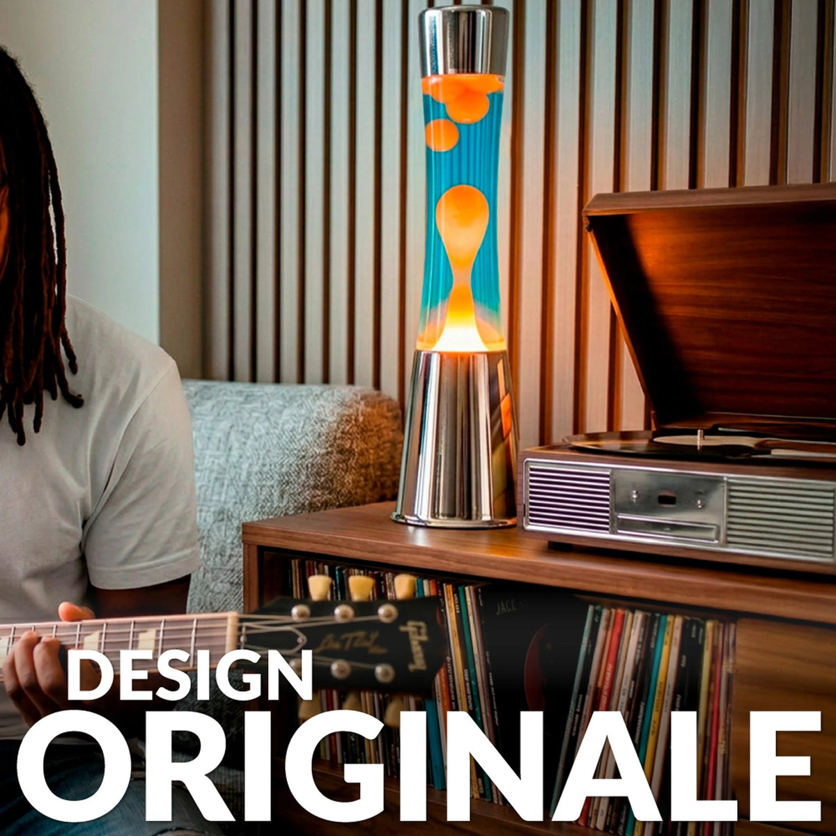 Blue and Orange LED Lava Lamp, photo 5