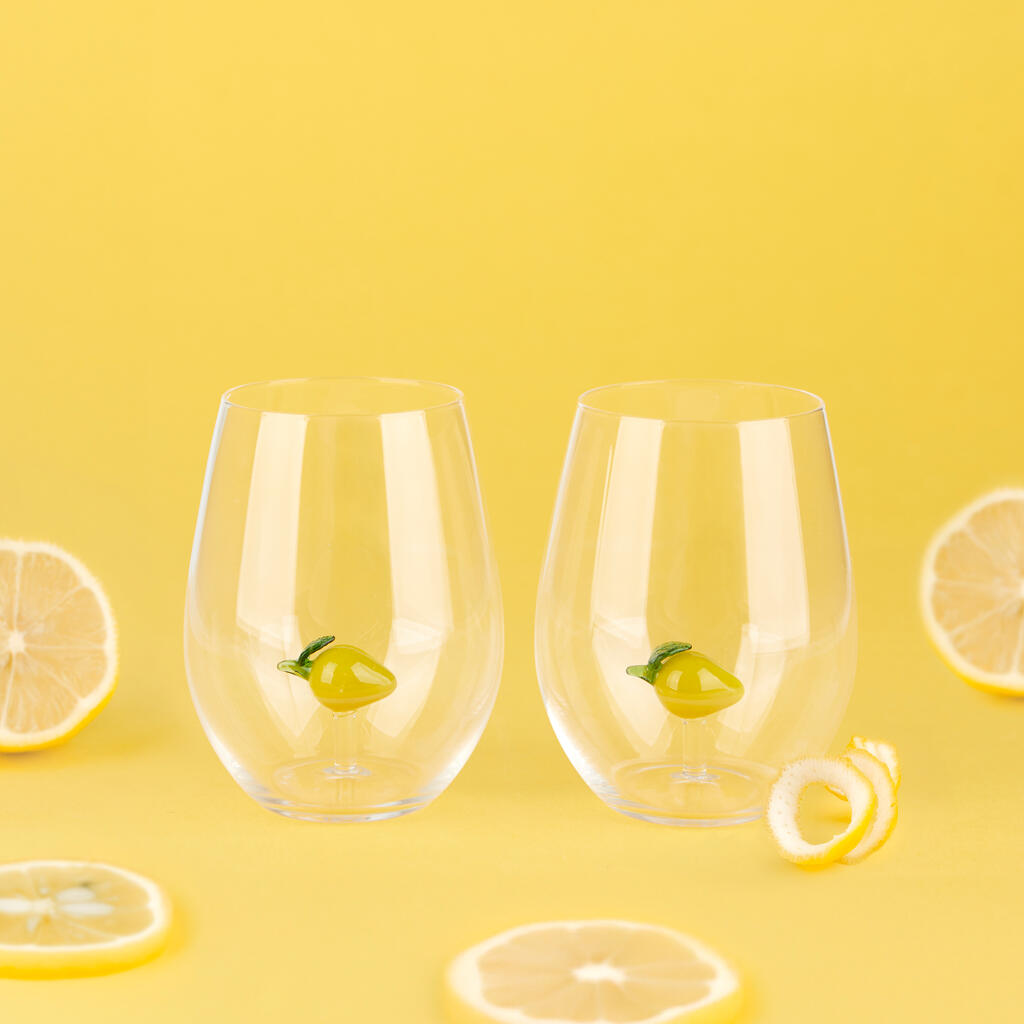 Set Bicchieri Botanical Limone