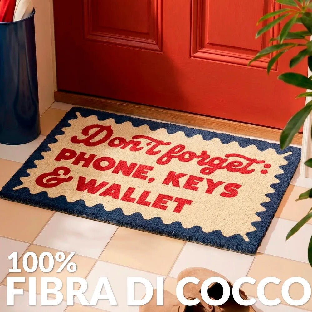 Don’t forget phone, keys & wallet Doormat, photo 4