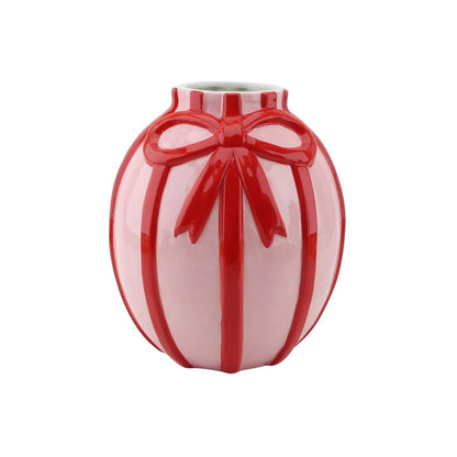 Oval Vase with Bow - Strabello Design