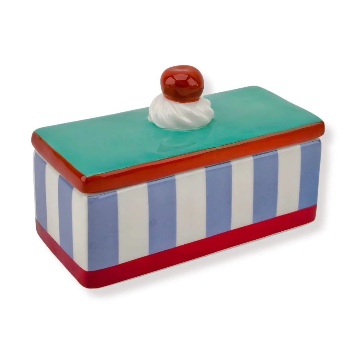 Cherry-Topped Pastry Trinket Box - Strabello Design