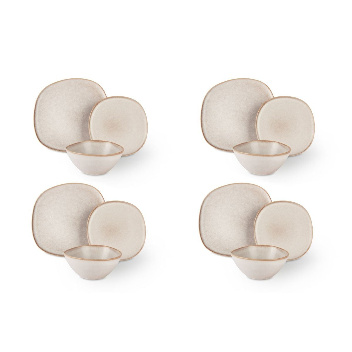 Servizio Piatti Stone 12 Pezzi - Strabello Design