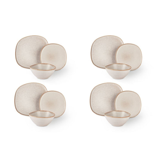 Stone 12-Piece Dinner Set - Strabello Design