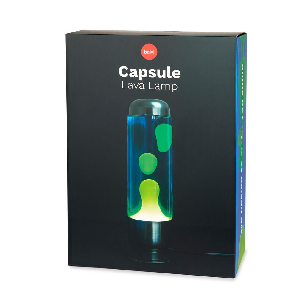 Blue and Lime Lava Capsule Lamp, photo 8