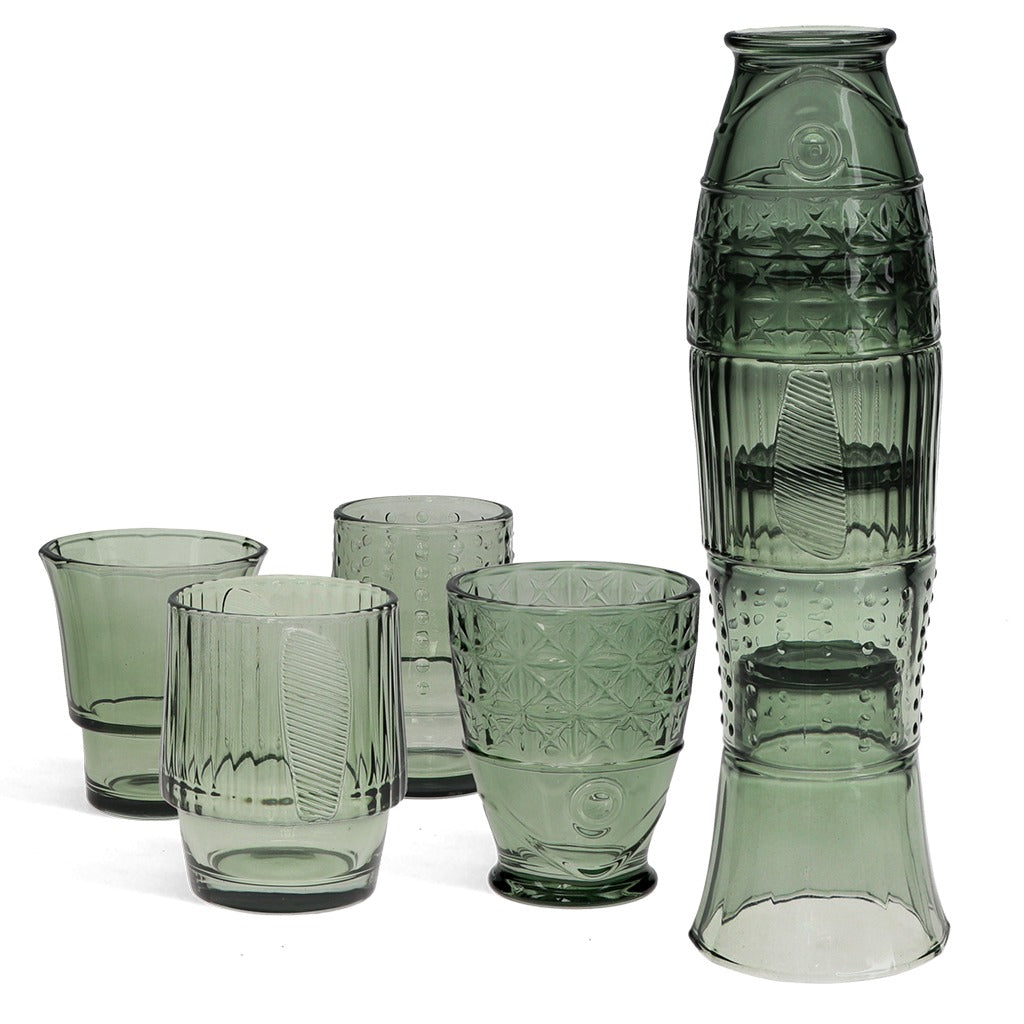 Set 4 Bicchieri Impilabili Pesce - Strabello Design