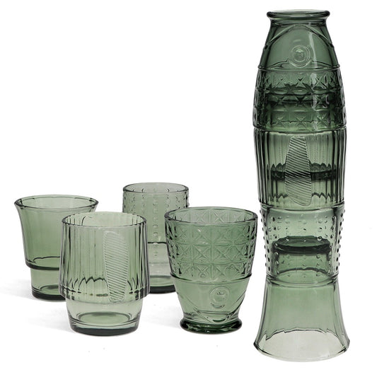 Set of 4 Stackable Fish Glasses - Strabello Design