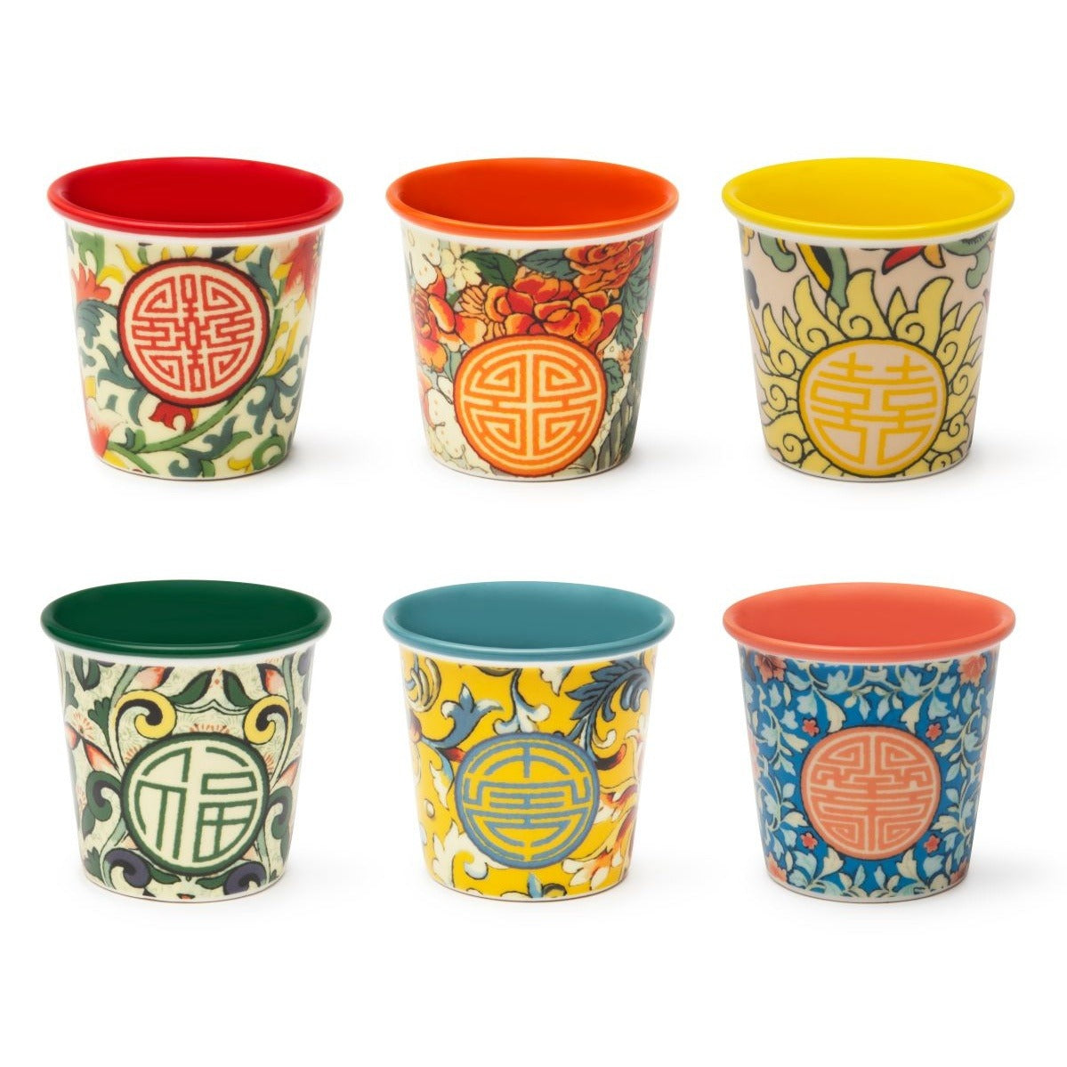 Via della Seta Set of 6 Espresso Cups - Strabello Design