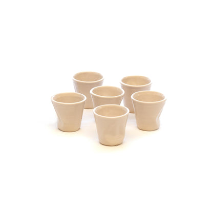 Crumpled Ceramic Espresso Cup - Strabello Design