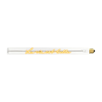 La Vie Est Belle Decorative Bulb - Strabello Design